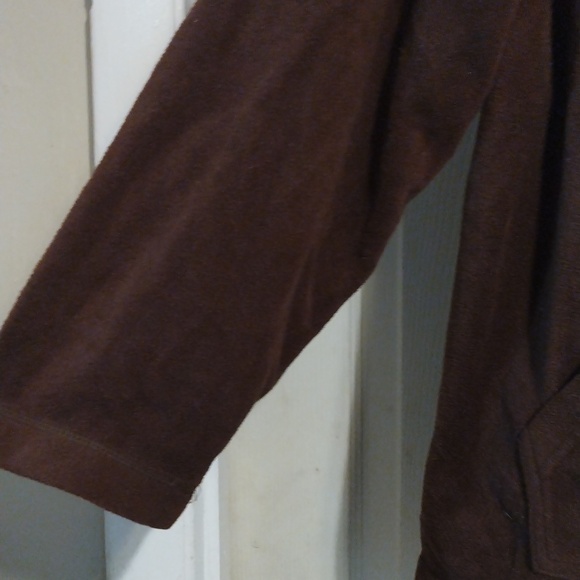 Disney Winnie the Pooh brown zip up fleece hoodie size 26/28 - Picture 3 of 5